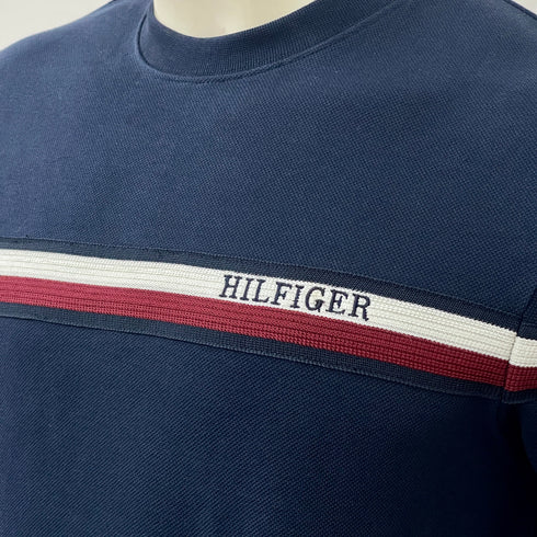 TOMMY HILFIGER SIGNATURE STRIPE WITH LOGO SWEATSHIRT